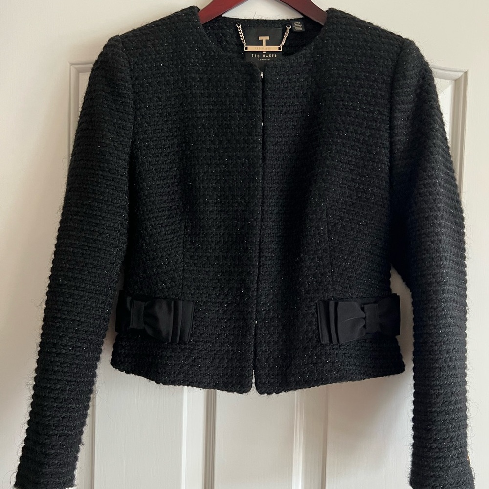 Ted Baker Black Textured Blazer